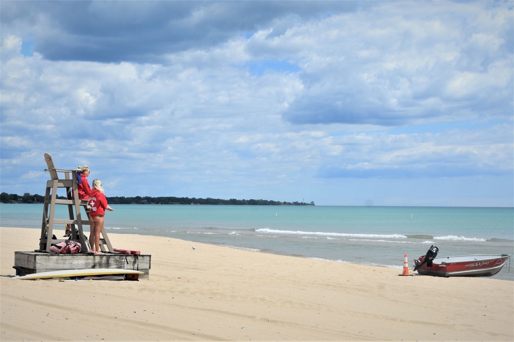 Quieter beach